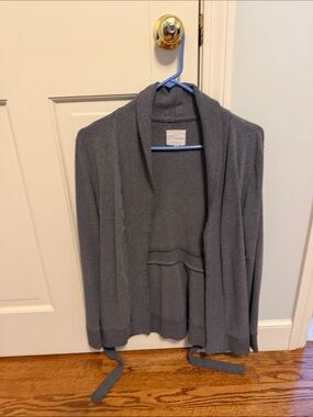 Banana Republic Gray Open Front Knit Cardigan - size small